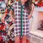 PREORDER- Cassidy Dress- White Christmas Plaid