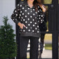 PREORDER- Everyday Pullover- After Dark Polka Dot