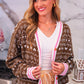 PREORDER- Gingerbread Knit Cardigan
