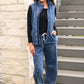 PREORDER- Refined Denim Puffer Vest