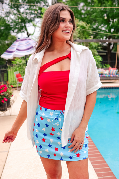 Sawyer Gauze Top, White