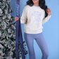 PREORDER- Compression Flared Leggings- Icy Gray