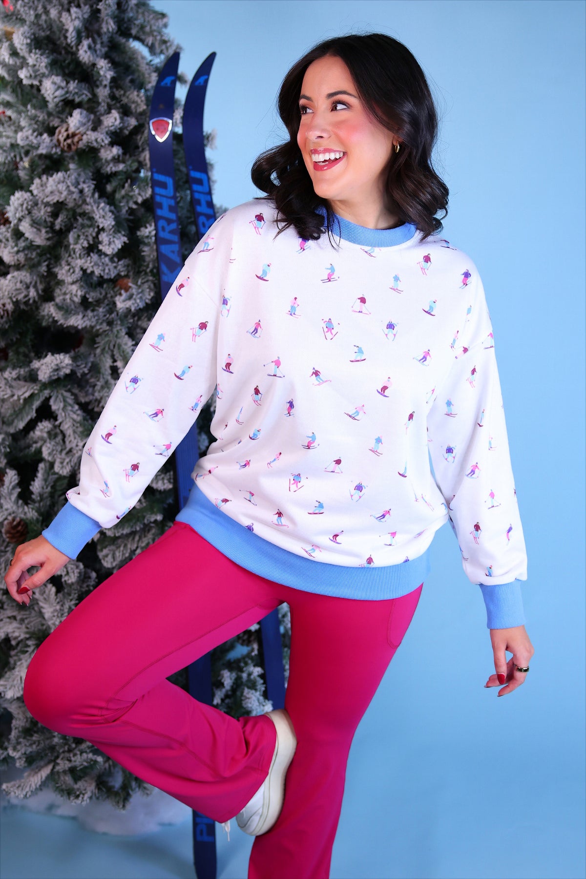 PREORDER- Compression Flared Leggings- Pink