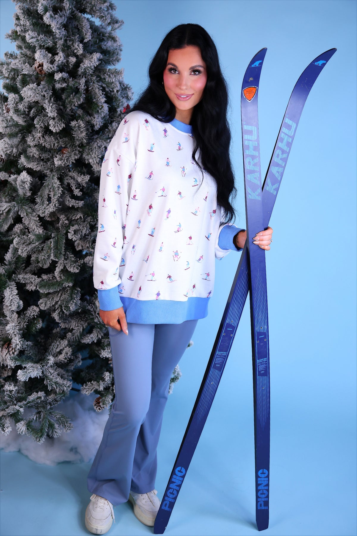 PREORDER- Compression Flared Leggings- Icy Gray