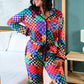 PREORDER- Check Me Out Ruffle Pajama Set
