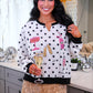 PREORDER- Polka Dot Cheers Terry Pullover