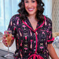 PREORDER- Bows & Bubbly After Dark Ruffle Pajama Set