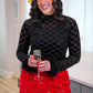 Velvet Hour Sequin Skort- Red