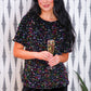 PREORDER- Multi Color Velvet Sequin Tee