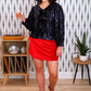 Velvet Hour Skort - Red