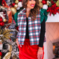 PREORDER- White Christmas Plaid Puffer Vest