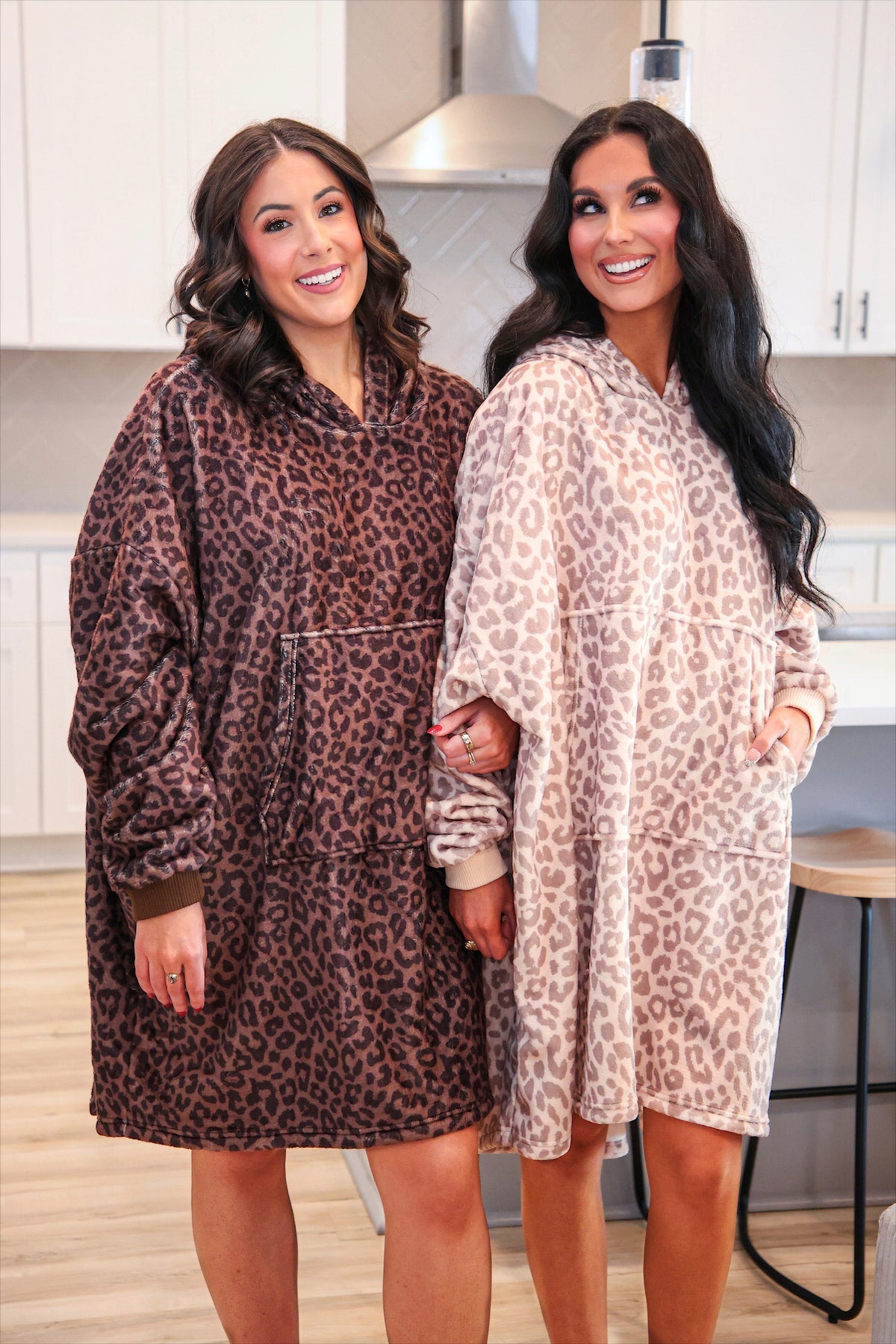 Cozy Blanket Hoodie- Bella Leopard