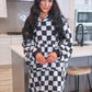 Cozy Blanket Hoodie- Checkered