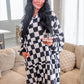 Cozy Blanket Hoodie- Checkered