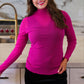 Keigan Mesh Top- Magenta Glitter