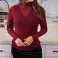 Keigan Mesh Top- Maroon Glitter
