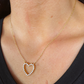 Jessica Signature Heart Pendant Necklace- Gold