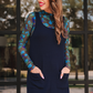 Keigan Mesh Top- Blue Floral