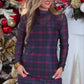 PREORDER- Keigan Mesh Top- Navy Plaid