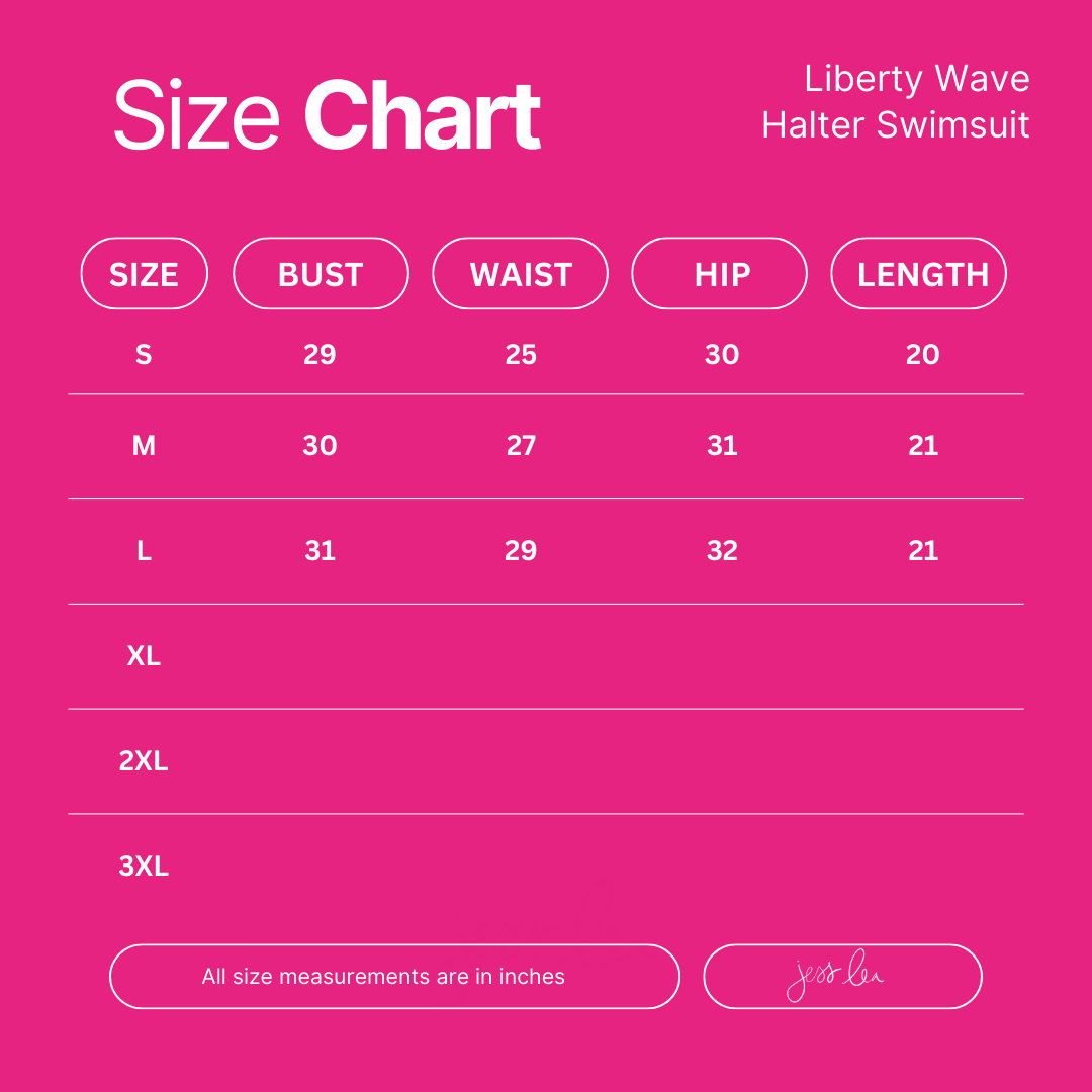 Liberty Wave Halter Swimsuit, Red/Blue