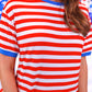 Living In Stripes Dress, Red/Blue