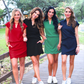 Make It Count Cap Sleeve Set- Navy