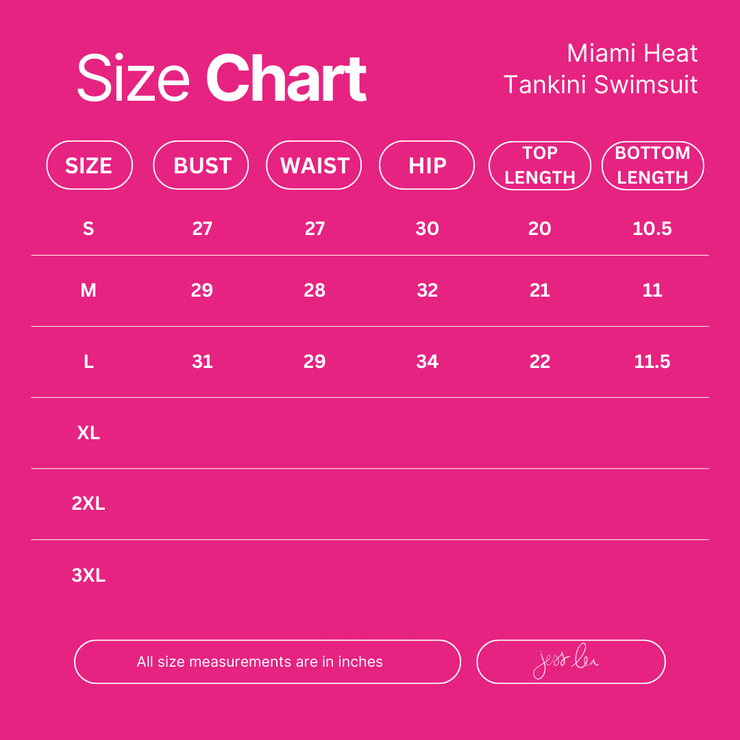 Miami Heat Tankini Swimsuit- Leopard