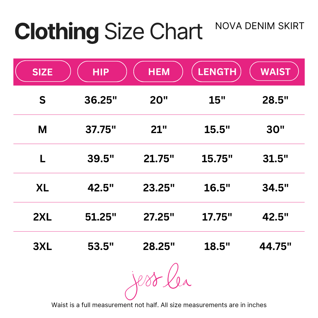 PREORDER- Midnight Nova Denim Skirt