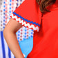 Patriotic Waves Ric Rac Top