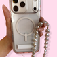 Pearl Hearts Phone Chain