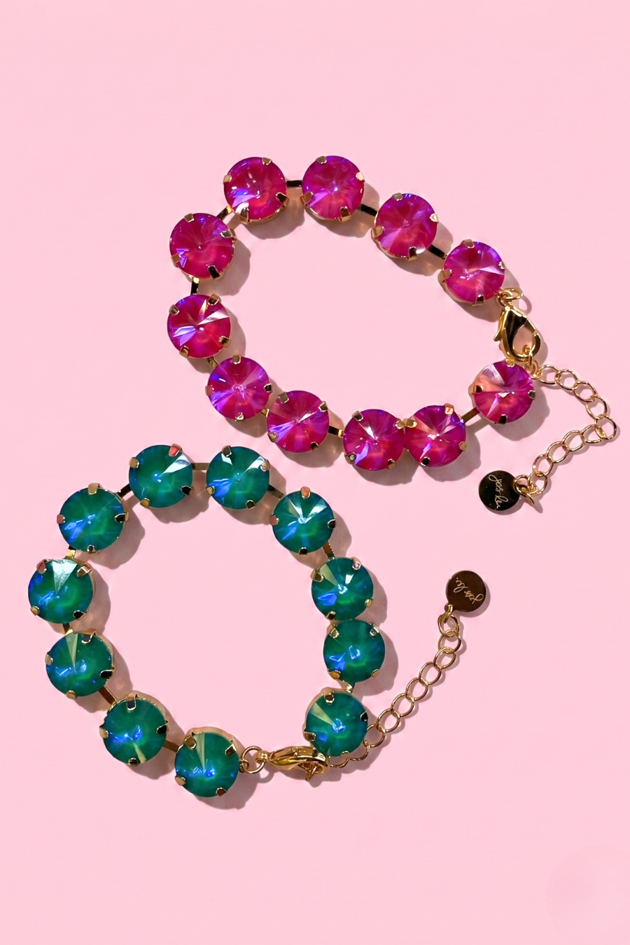 Blue Lagoon Round Crystal Bracelet