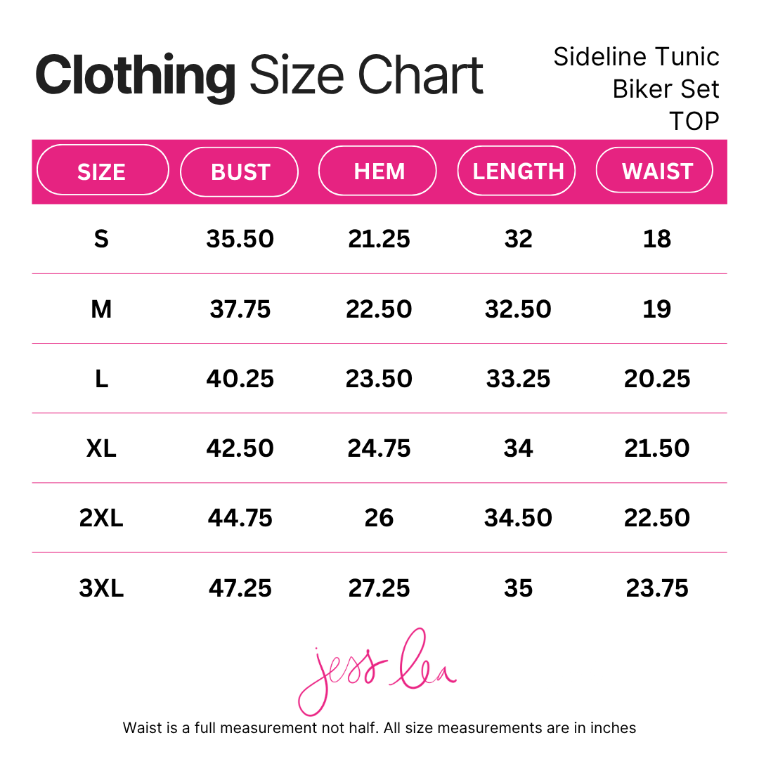 PREORDER- Sideline Tunic Biker Set- Maroon
