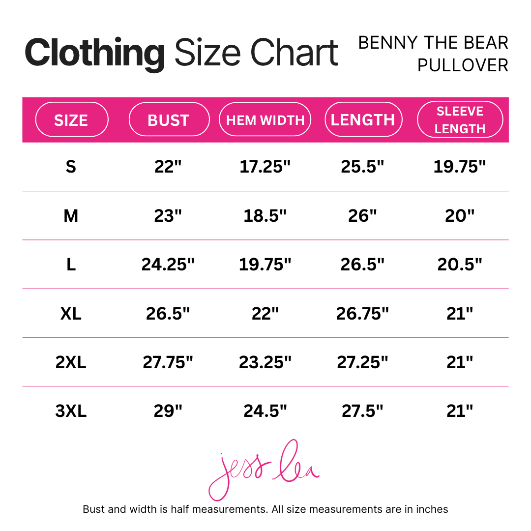 Benny The Bear Game Day Pullover