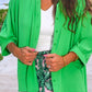 Sloane Button Up Top- Neon Lime