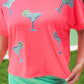 Margaritaville Sequin Patch Top