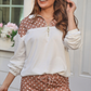 Mia Printed Pullover- Mocha Mousse Polka Dot