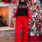PREORDER- Merry Leopard Luxe Pullover