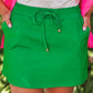 Solid Green Skort