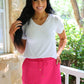PREORDER- Solid Raspberry Skort