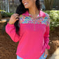 Mia Printed Pullover- Falling for Florals