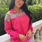 Mia Printed Pullover- Falling for Florals