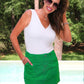 Sadie Cargo Skirt- Green
