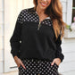 Mia Printed Pullover- After Dark Polka Dot
