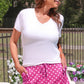 Pink Polka Dot Skort