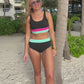Shades of Summer Two Piece Swimsuit- Black
