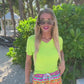 Made For Vacay Tropical Drawstring Everyday Shorts