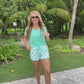 Groovy Mint Checkered Everyday Shorts