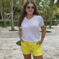 Solid Sunflower Yellow Everyday Shorts