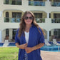 Shades of Blue Gingham Skort