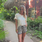 PREORDER- Checkerboard Checkered Drawstring Everyday Shorts